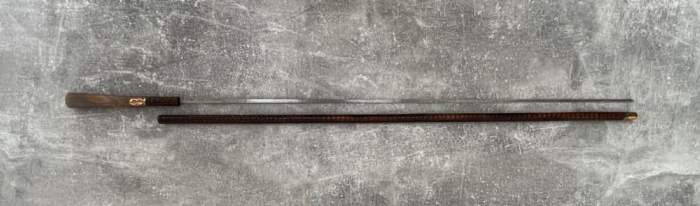 Palmwood Sword Stick with Agate Handle View II