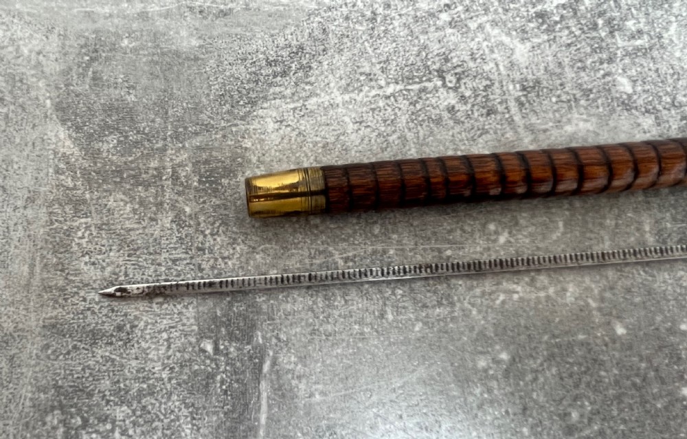 Palmwood Sword Stick with Agate Handle View VI