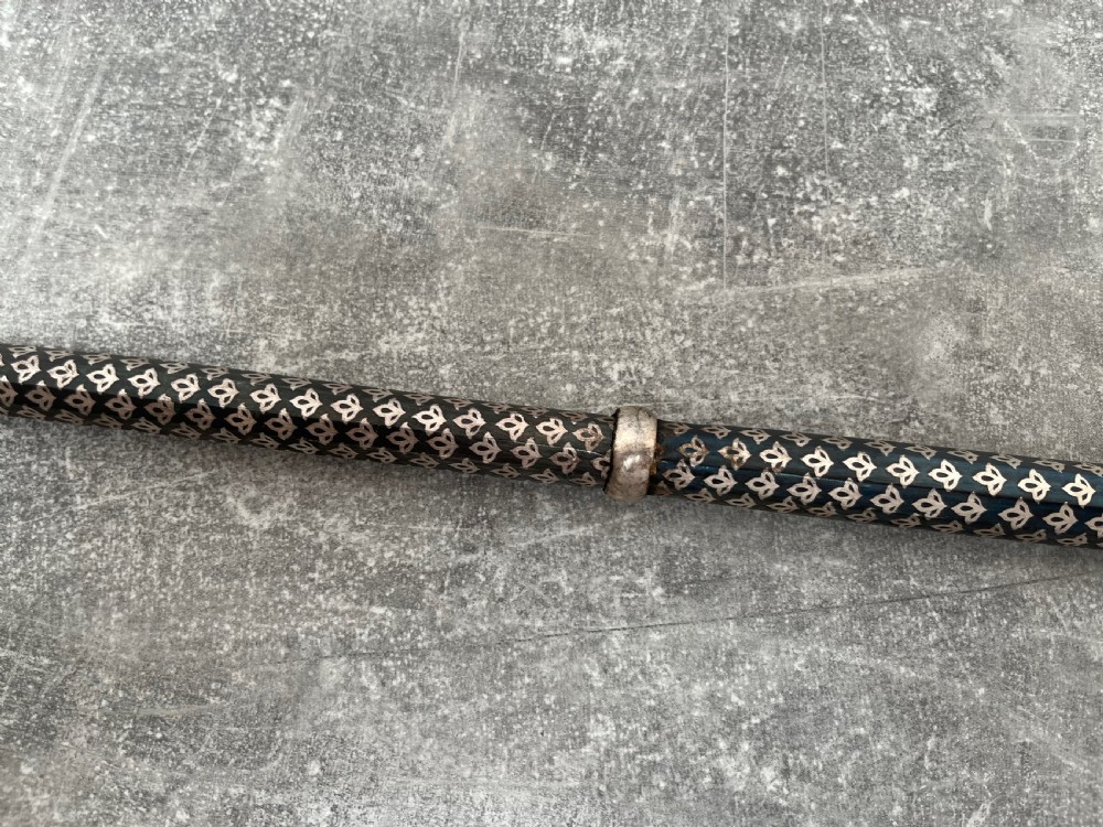 Rare Steel Niello Worked 3 Section Sword Stick View V