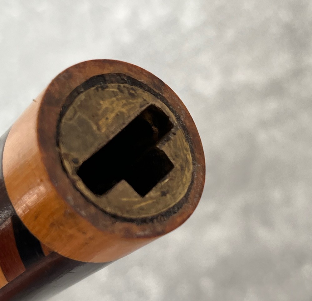 Hardwood Inlaid Sword Stick with a Toledo Blade View V