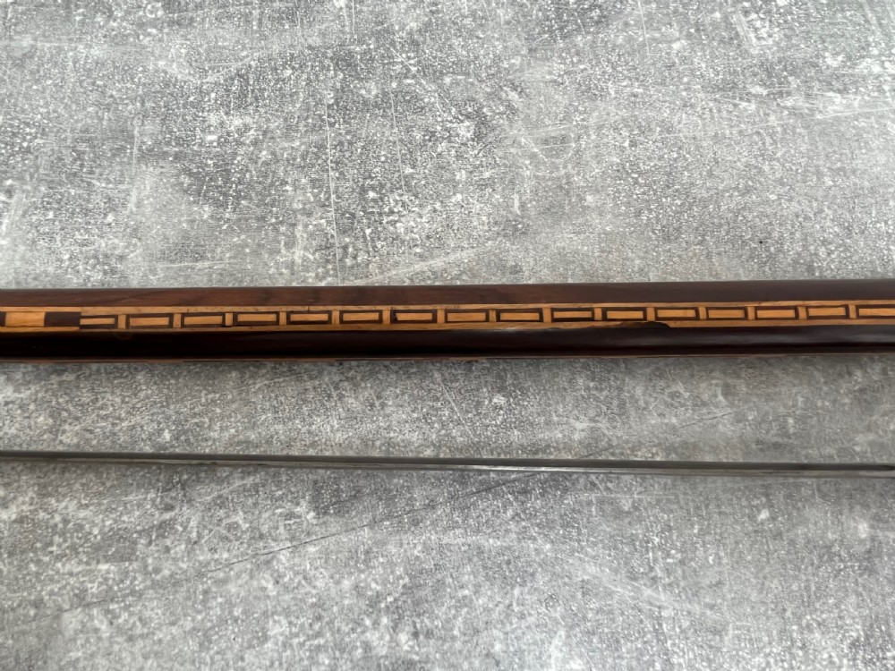 Hardwood Inlaid Sword Stick with a Toledo Blade View IX