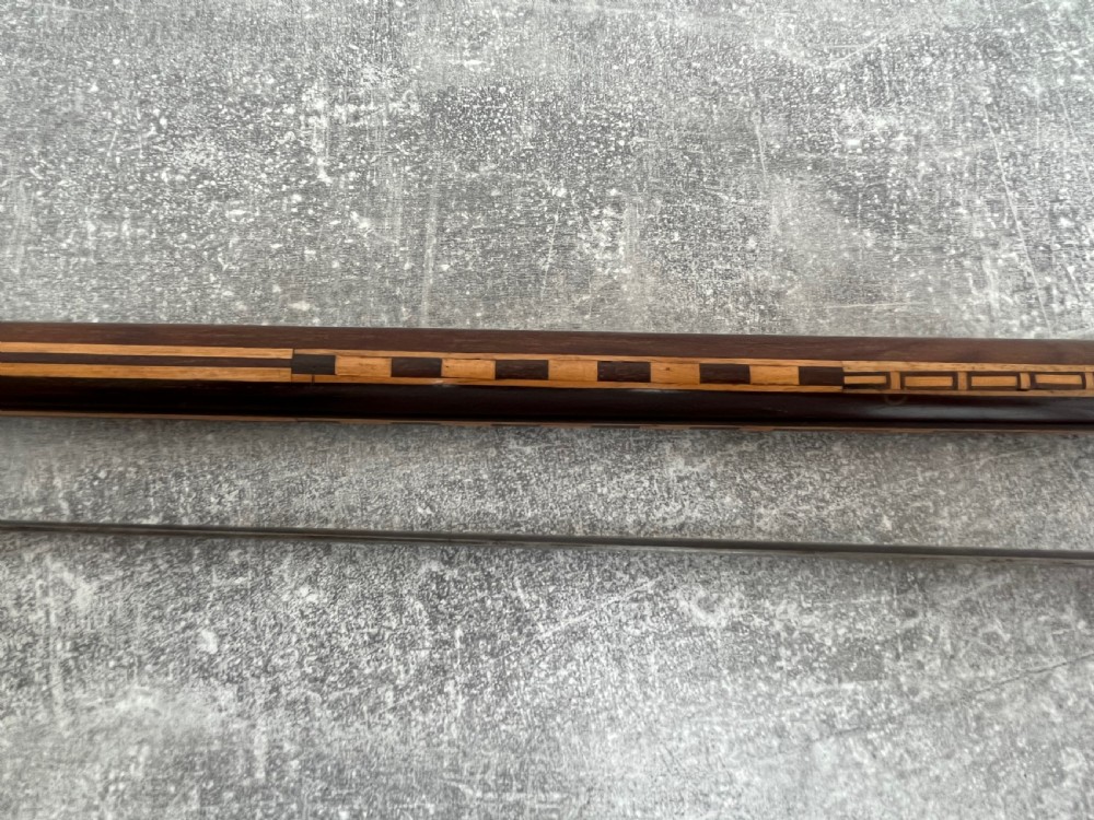 Hardwood Inlaid Sword Stick with a Toledo Blade View X