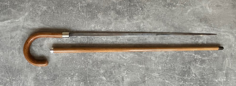 Sword Stick with Silver Mounts and Wilkinson Sword Blade View IX