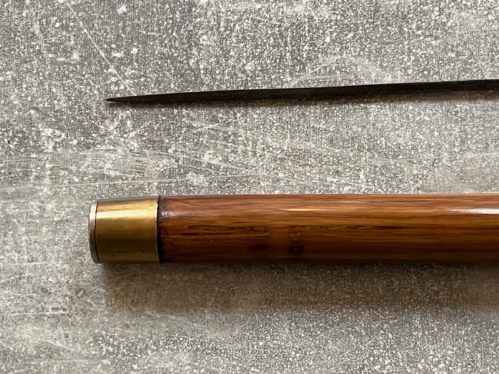 Bamboo Sword Stick with Square Section Blade View XI