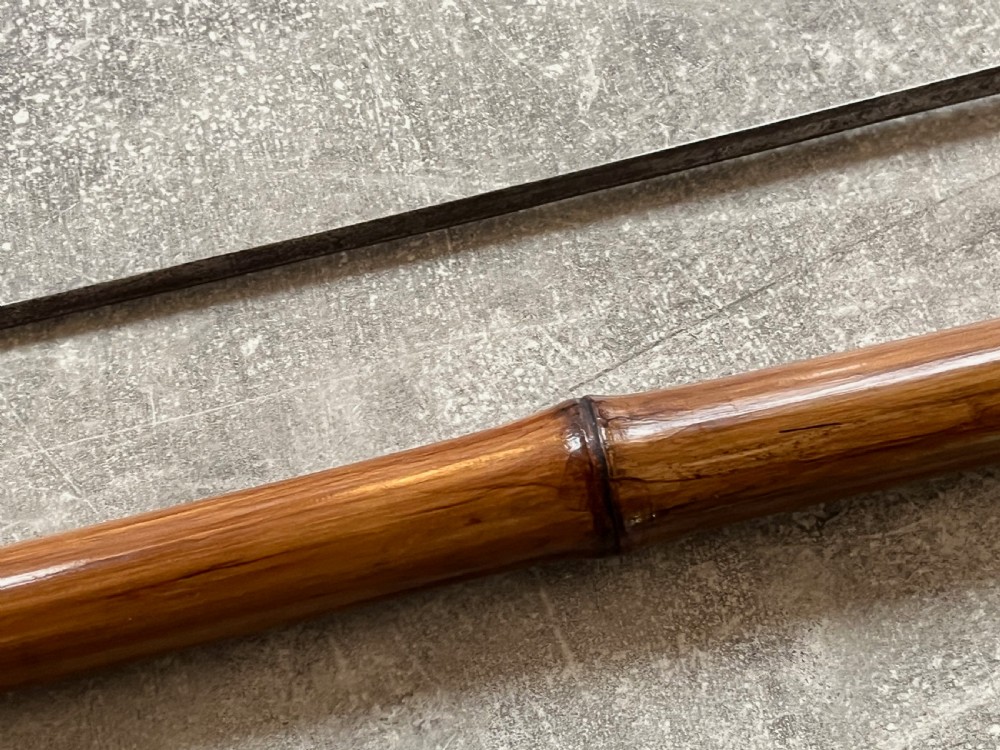 Bamboo Sword Stick with Square Section Blade View XII