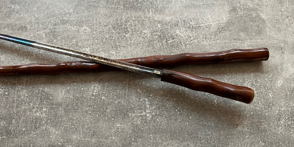 19th Century Briar Sword Cane View VI