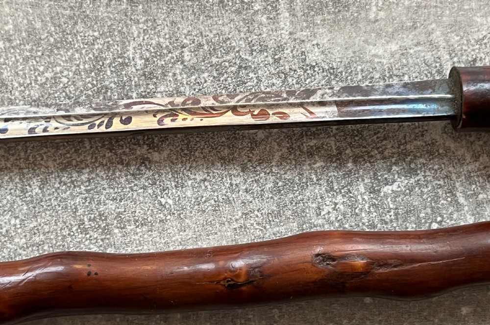 19th Century Briar Sword Cane View VIII