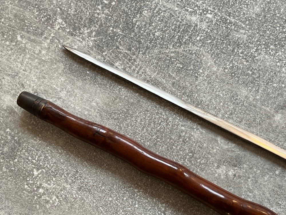 19th Century Briar Sword Cane View X
