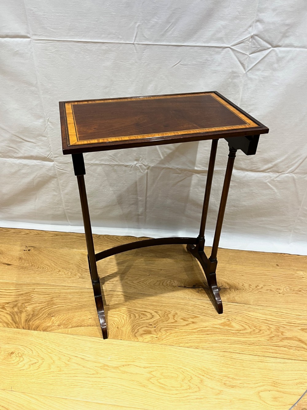 Nest of 4 Inlaid Mahogany Tables View V