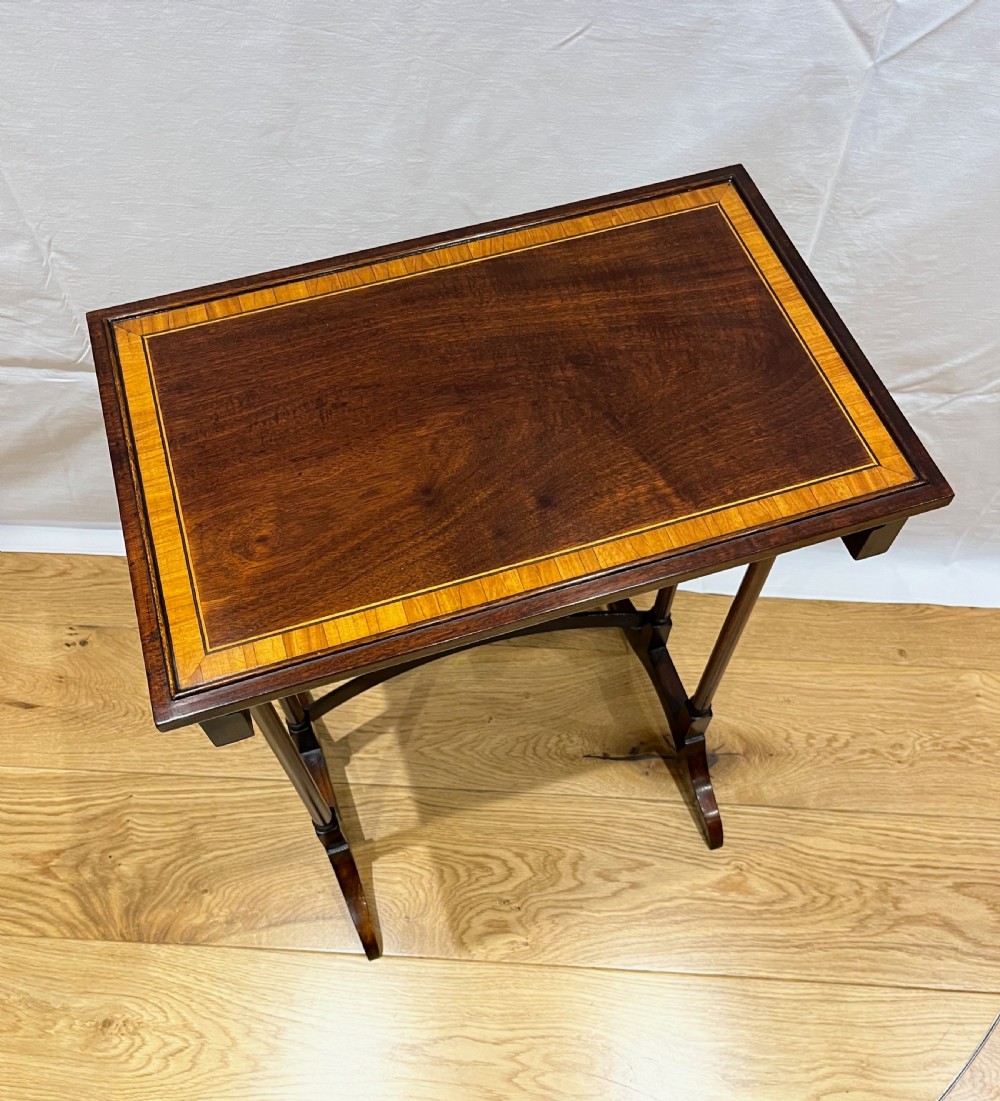 Nest of 4 Inlaid Mahogany Tables View VI
