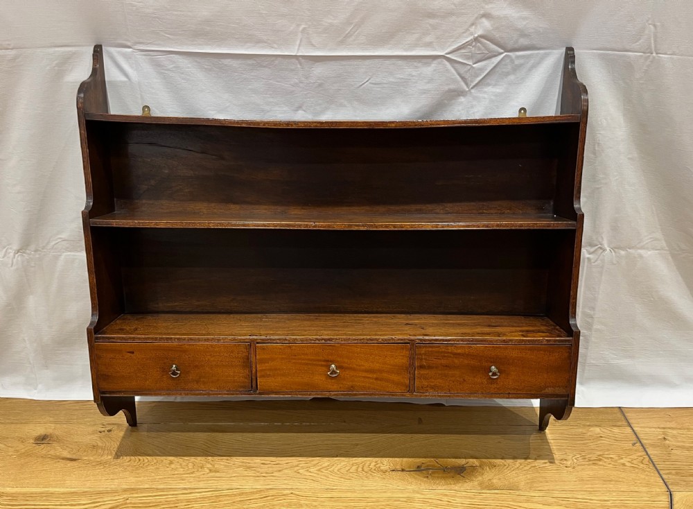 Mahogany Hanging Shelves