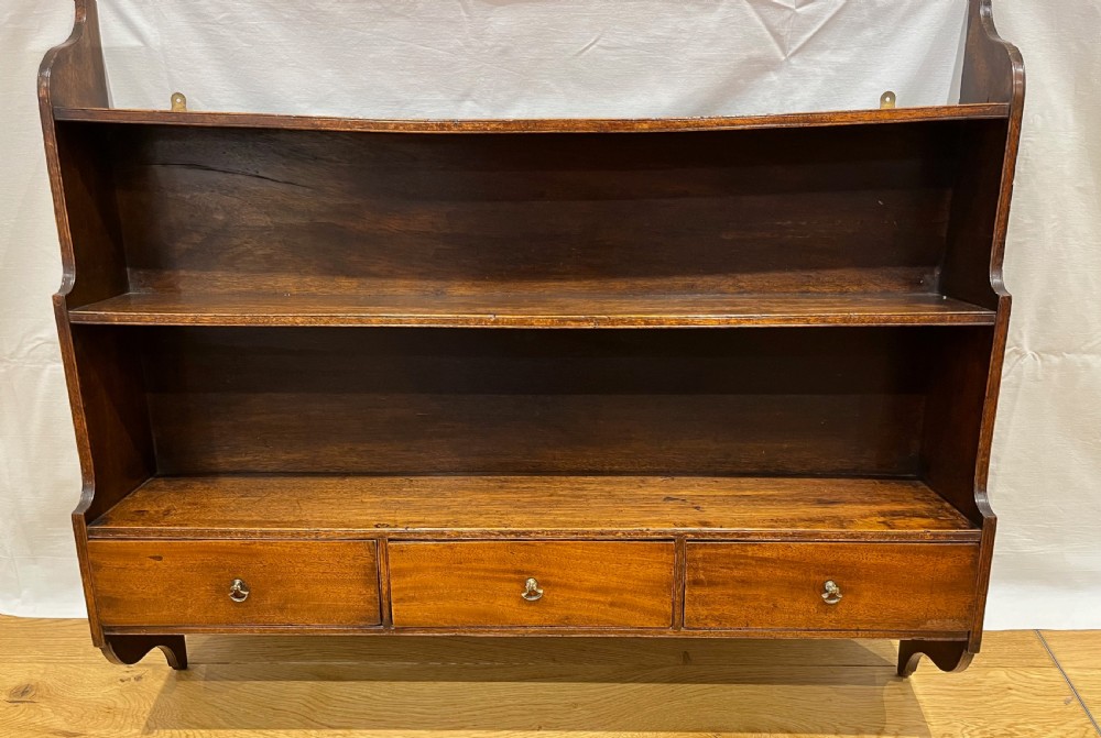 Mahogany Hanging Shelves View II