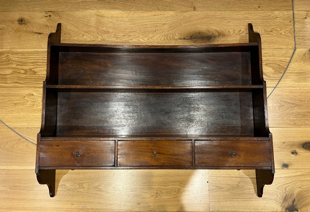 Mahogany Hanging Shelves View III