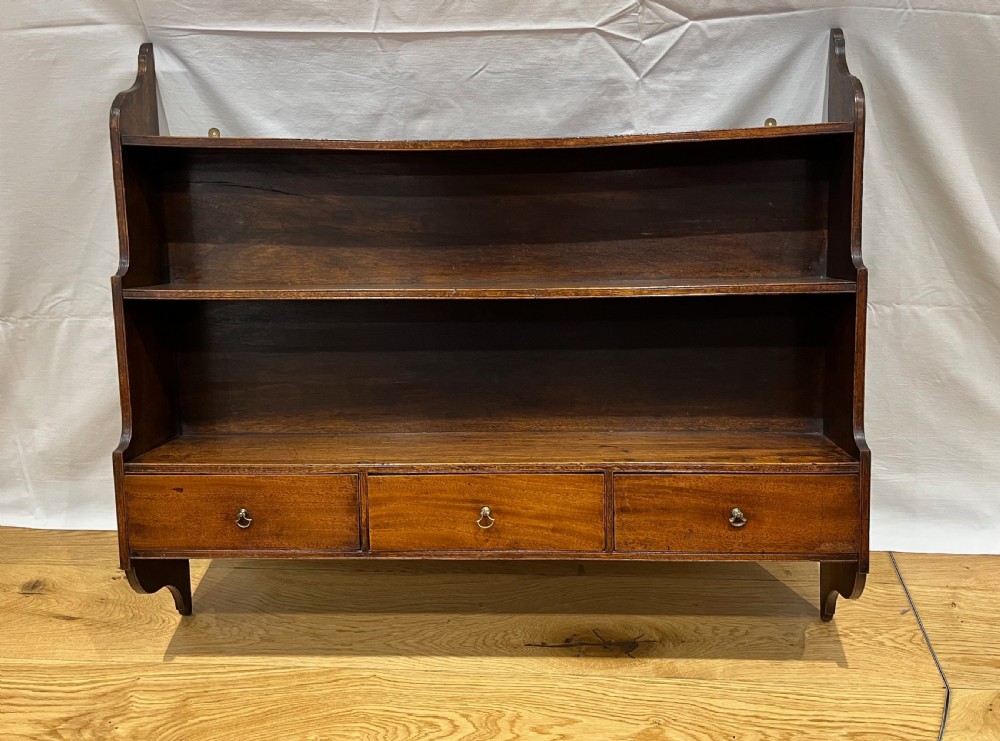 Mahogany Hanging Shelves View IX