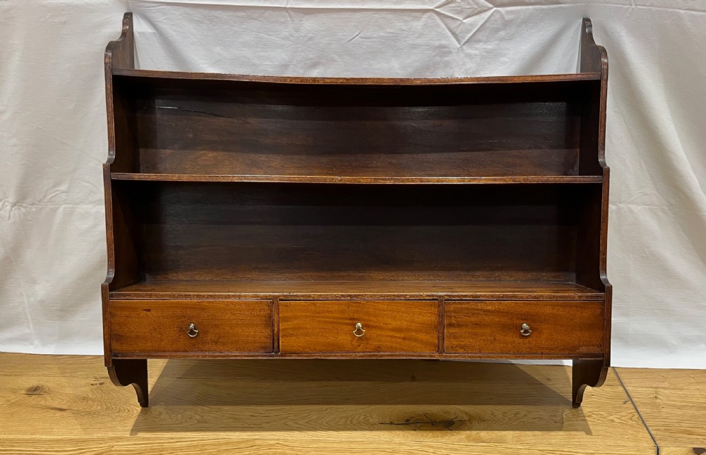Mahogany Hanging Shelves View X
