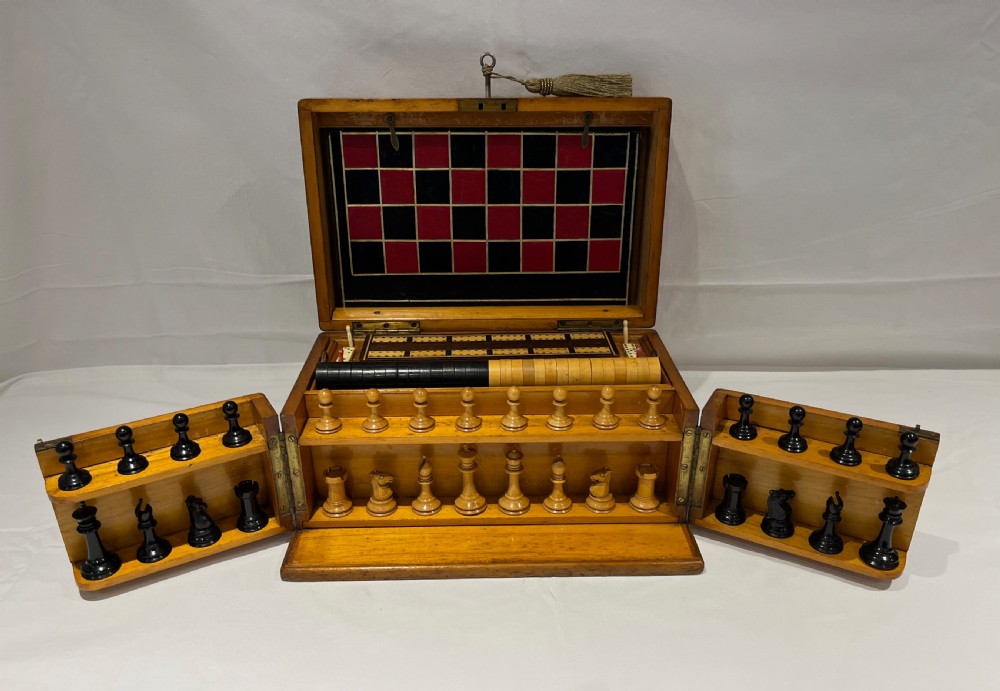 Edwardian Pine Games Compendium View V