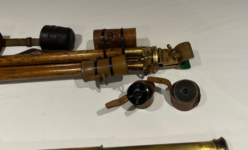 WW1 Military Signallers Telescope on Tripod Stand  View IX