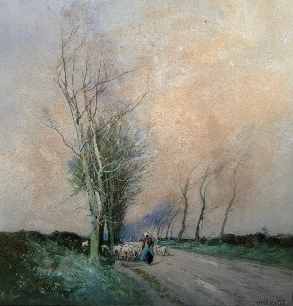 William Tatton Winter (1855-1928) Watercolour Painting View II