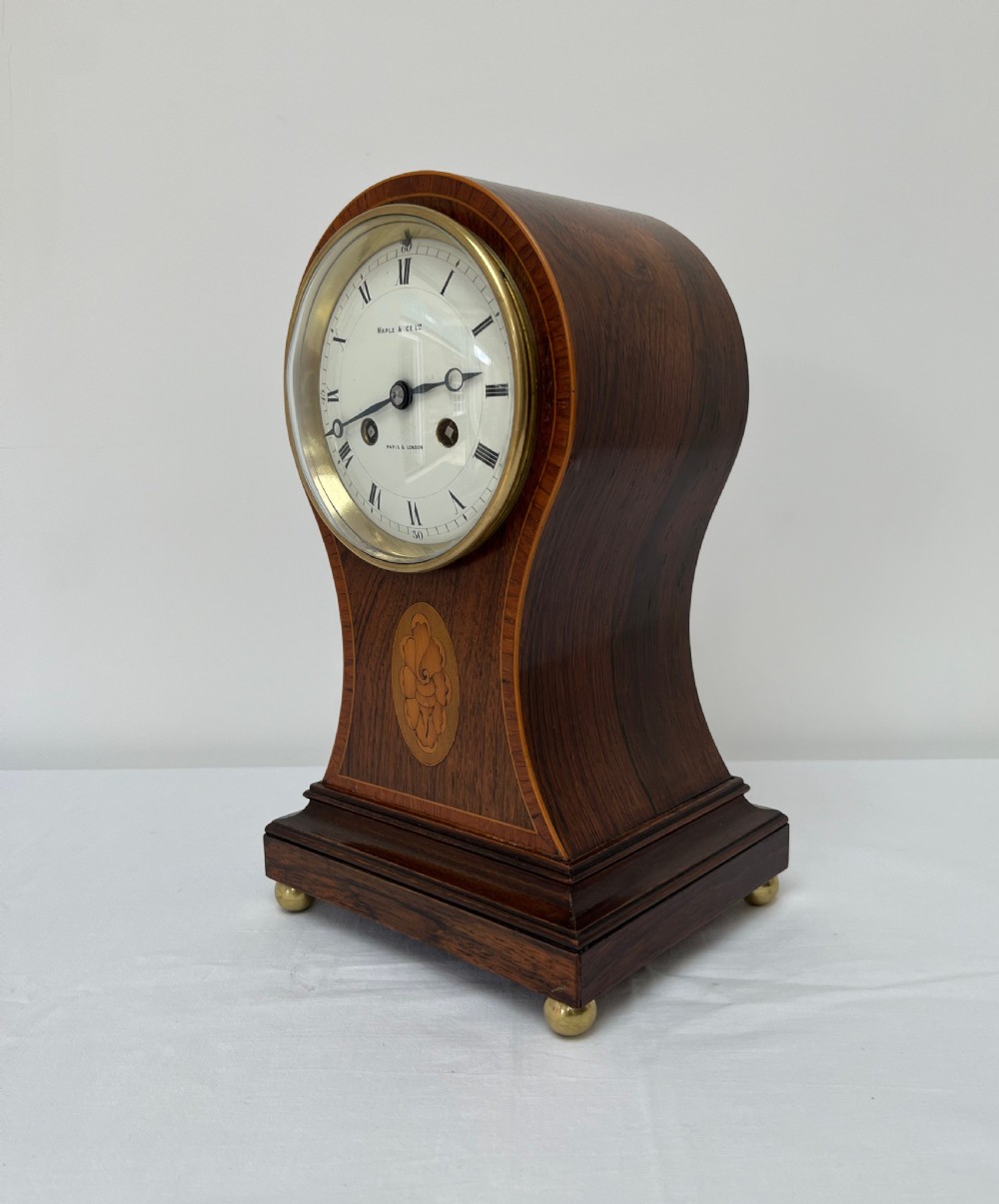 Rosewood Balloon Mantel Clock View III
