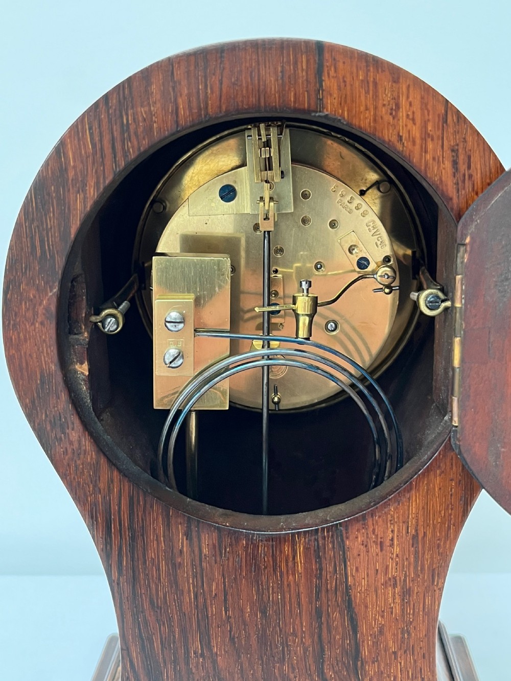 Rosewood Balloon Mantel Clock View V
