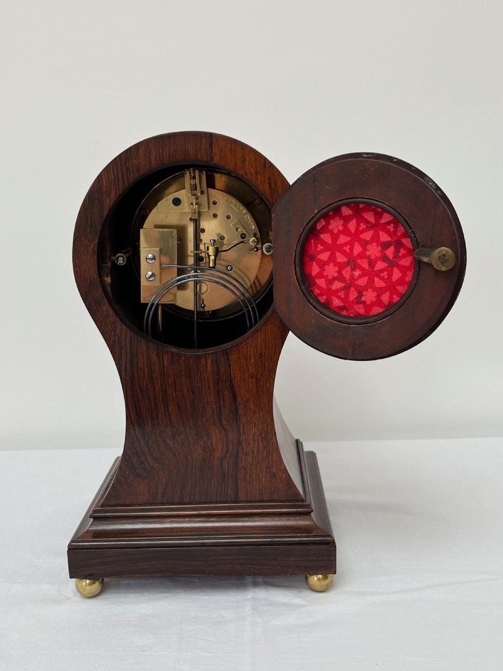 Rosewood Balloon Mantel Clock View VII