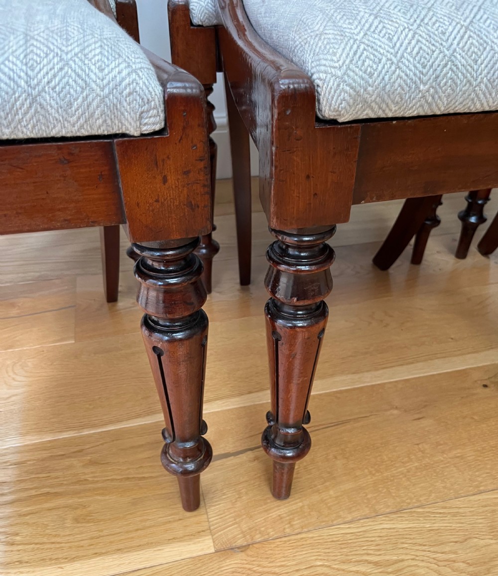 Set of Six Mahogany Balloon Back Dining Chairs View VI