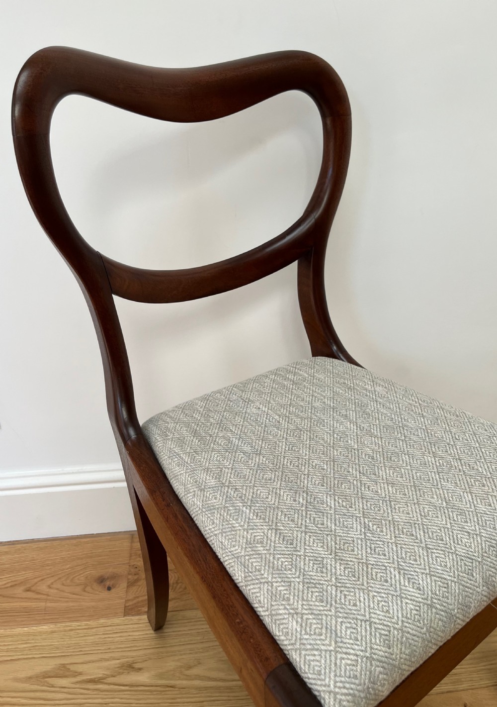 Set of Six Mahogany Balloon Back Dining Chairs View XIV