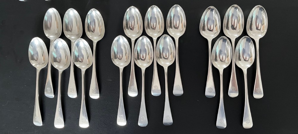 65 Piece Sterling Silver Canteen by George Adam, London 1867 View II
