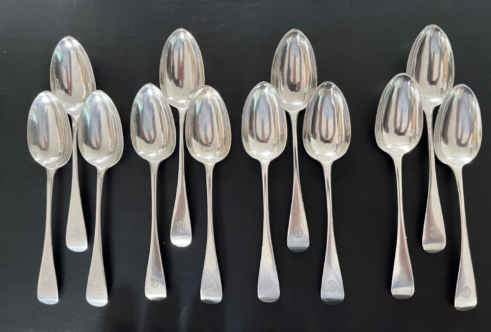 65 Piece Sterling Silver Canteen by George Adam, London 1867 View V
