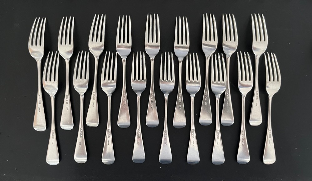 65 Piece Sterling Silver Canteen by George Adam, London 1867 View IX