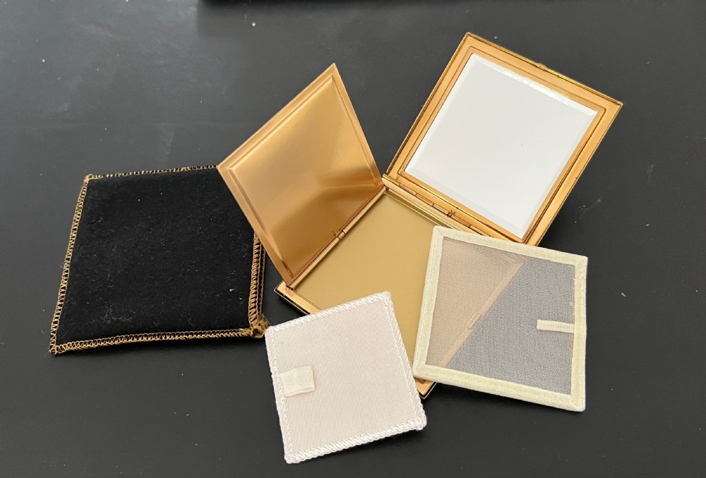 Gilt & Enamel Powder Compact