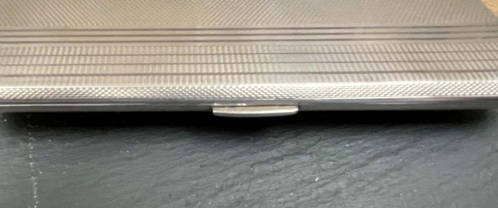 Silver Cigarette Case with Initials 