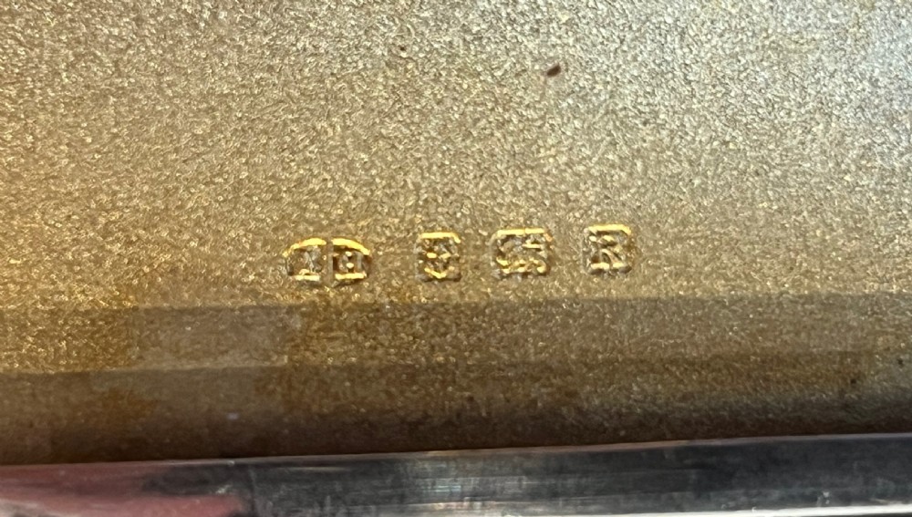 Silver Cigarette Case with Initials 