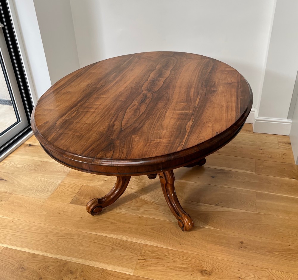 Rosewood Oval Supper, Centre or Library Table View VII