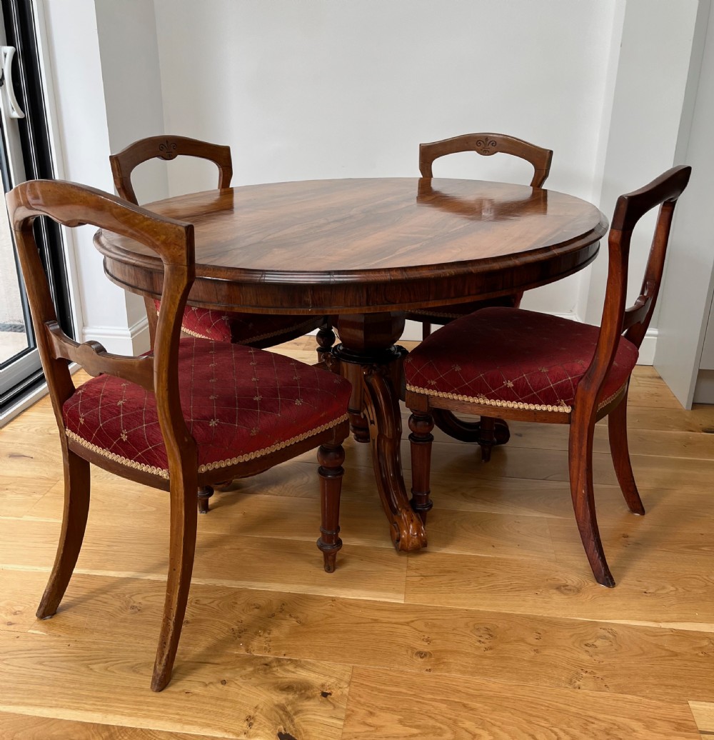 Rosewood Oval Supper, Centre or Library Table View XII