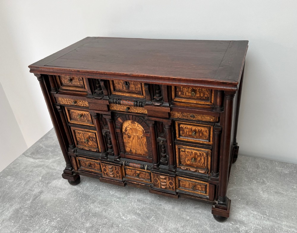Inlaid Table Top Cabinet, Partly 16th Century View IV