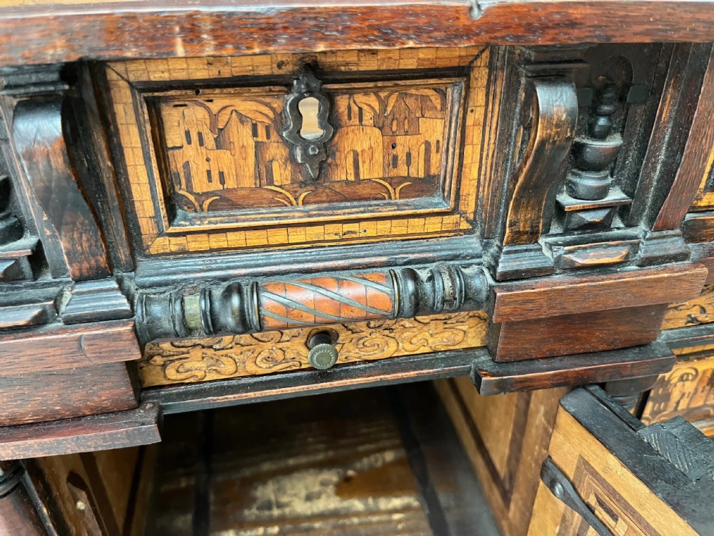 Inlaid Table Top Cabinet, Partly 16th Century View IX