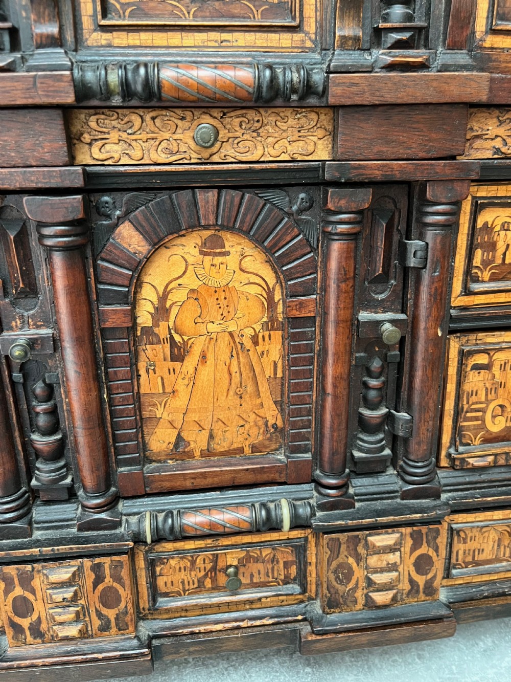 Inlaid Table Top Cabinet, Partly 16th Century View XI