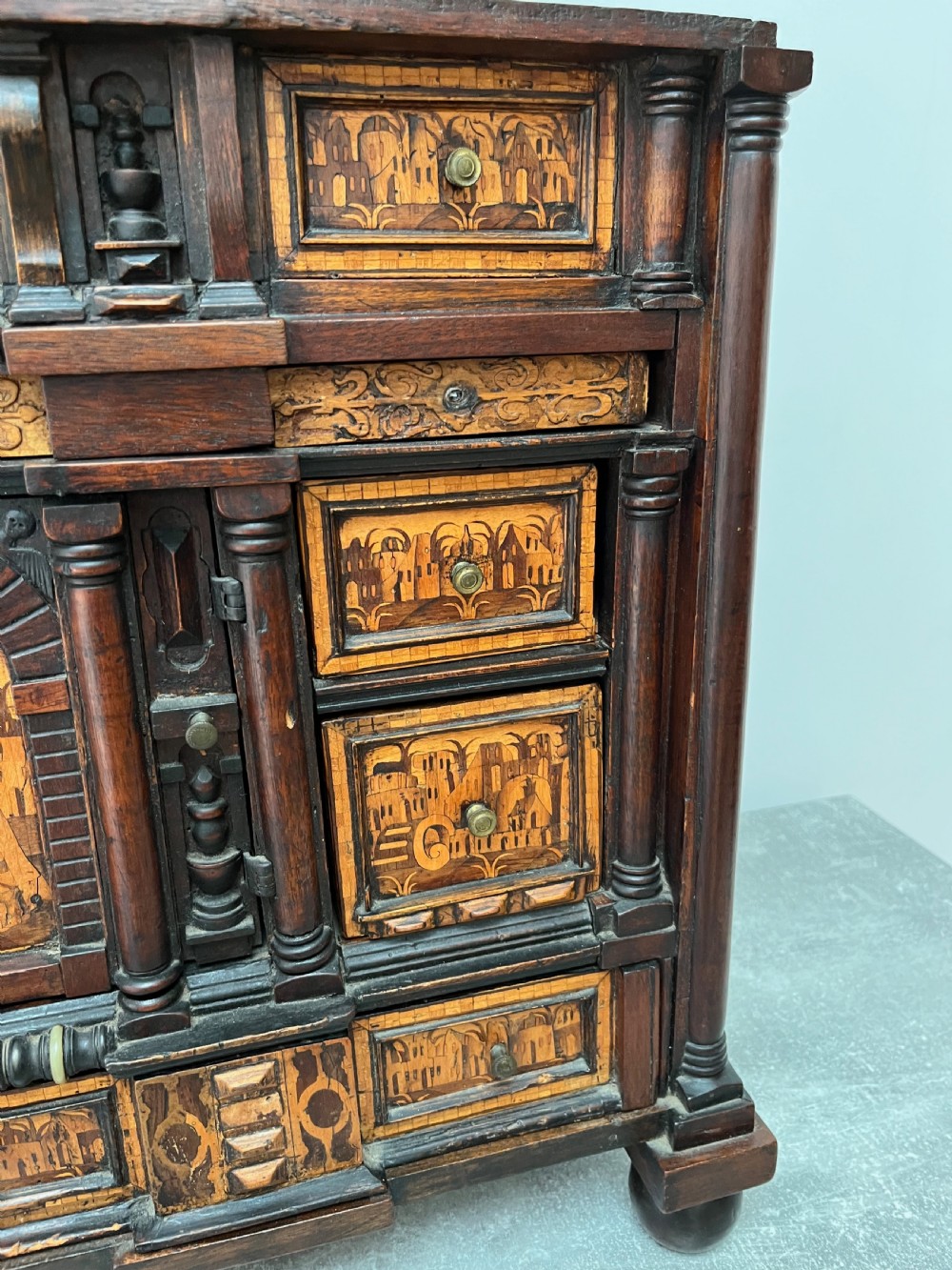 Inlaid Table Top Cabinet, Partly 16th Century View XII