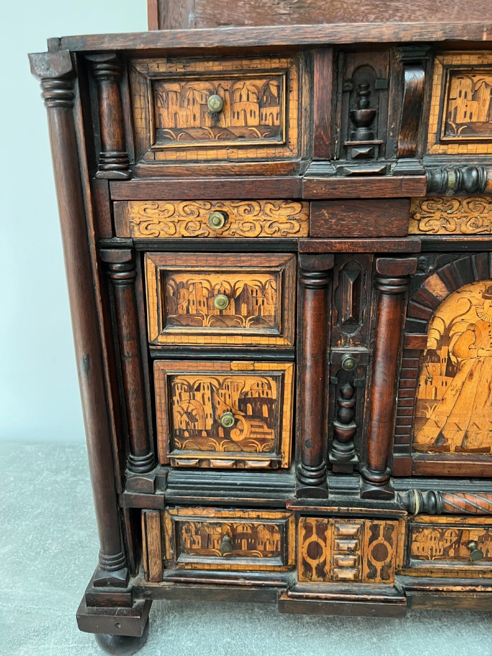 Inlaid Table Top Cabinet, Partly 16th Century View XIII