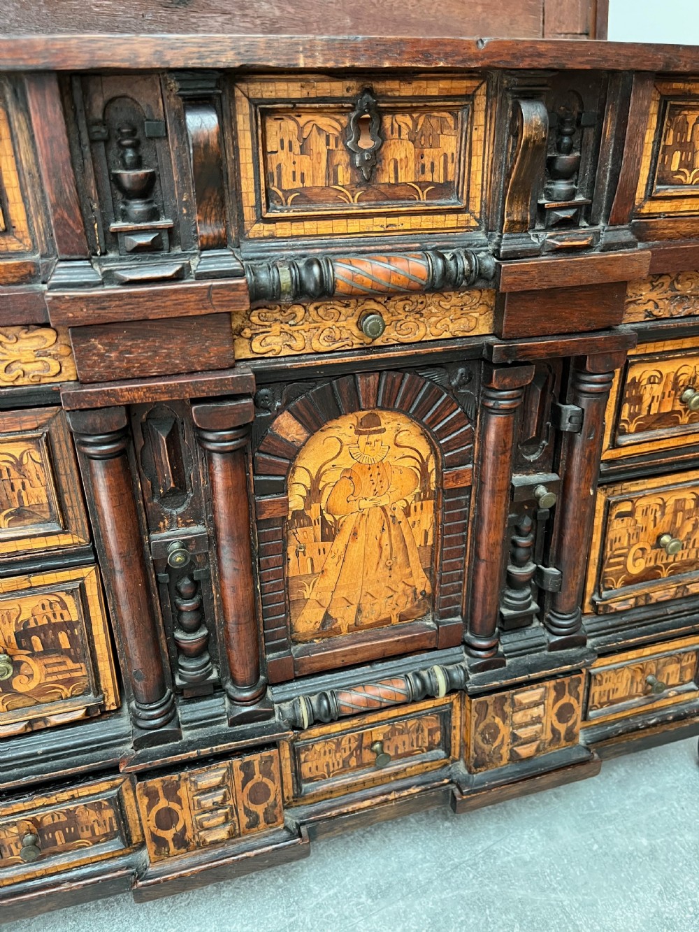 Inlaid Table Top Cabinet, Partly 16th Century View XIV
