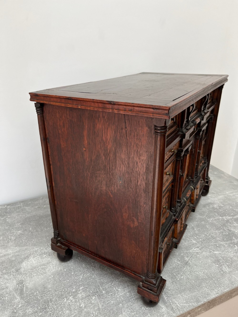 Inlaid Table Top Cabinet, Partly 16th Century View XV