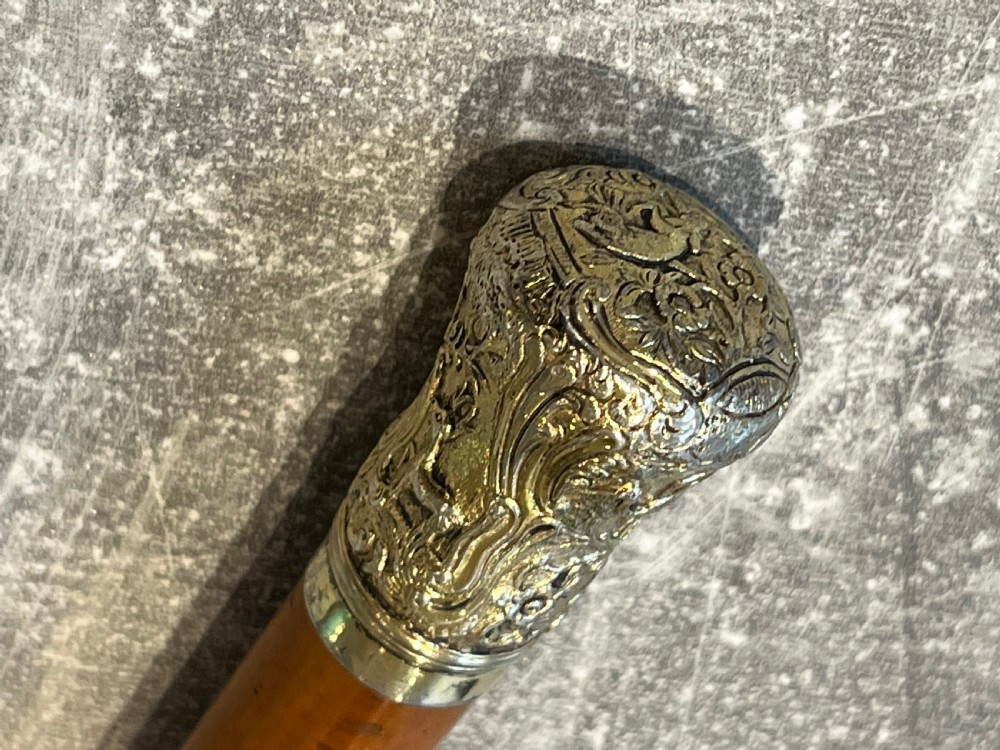 Gilded Top Walking Stick Cane
