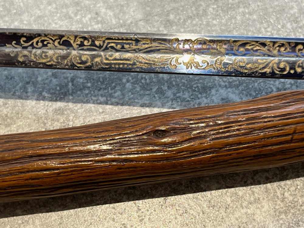 Stag Horn Handled Sword Stick with Toledo Blade View VI