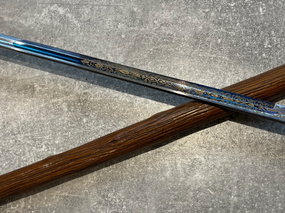 Stag Horn Handled Sword Stick with Toledo Blade View XI