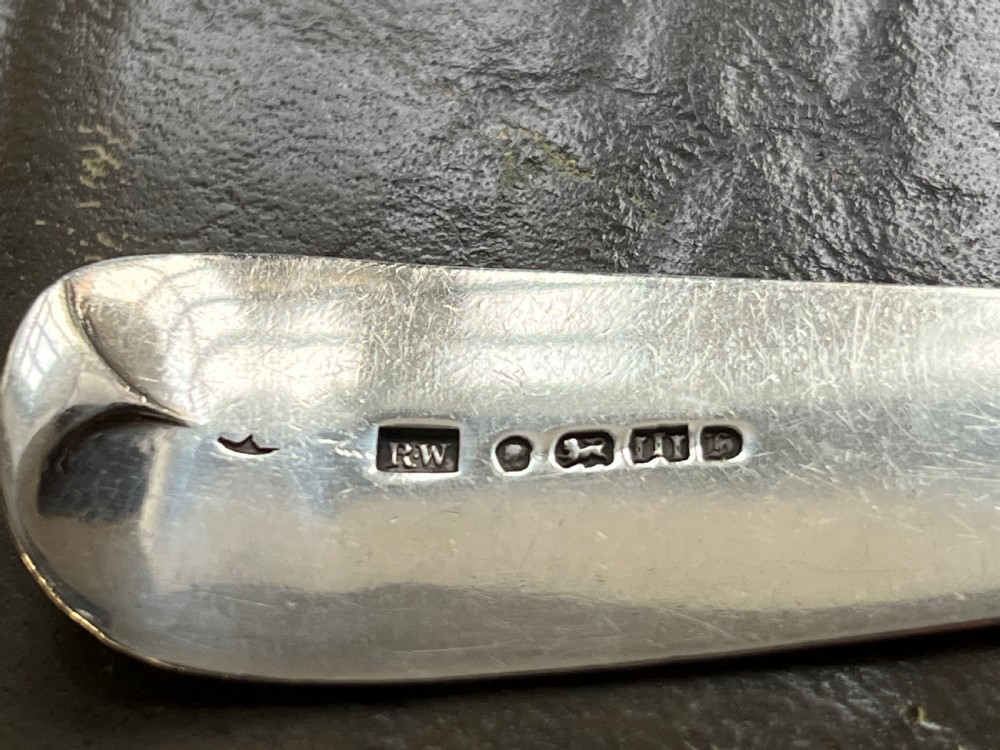 4 Silver Soup or Serving Spoons, Exeter 1844 View IV