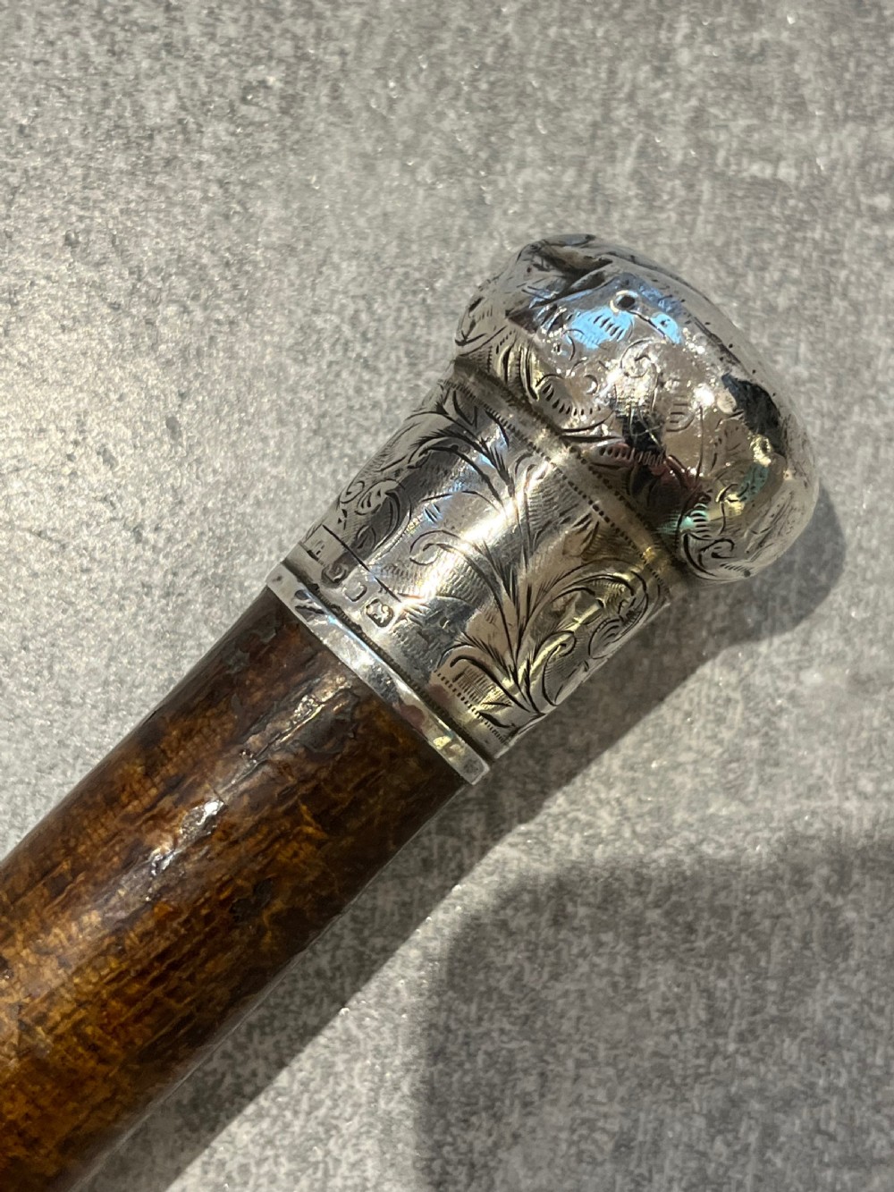 Cherrywood Sword Stick with Silver Mounts View VII