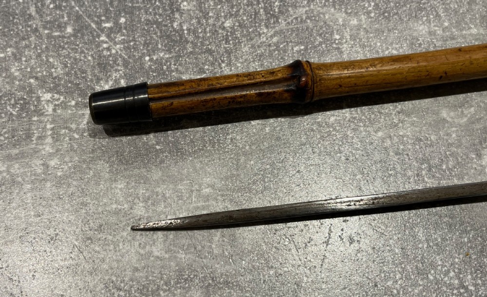 Asian Bamboo Sword Stick Cane View VI