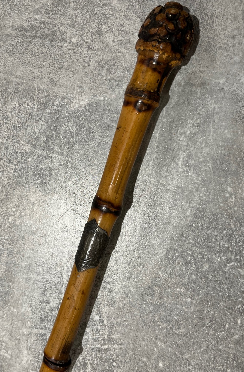 Asian Bamboo Sword Stick Cane View X