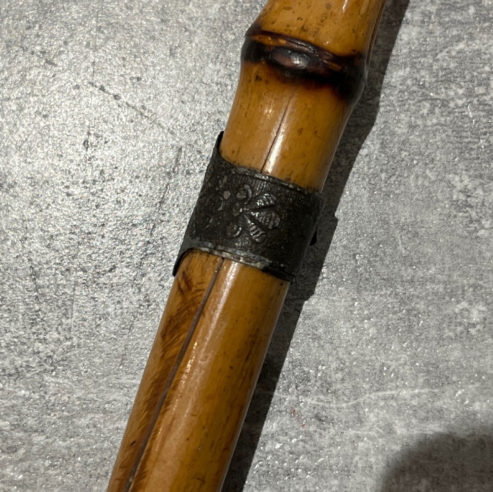 Asian Bamboo Sword Stick Cane View XII